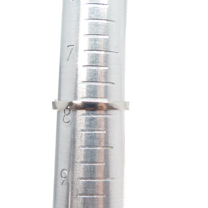 925 Sterling Silver Vintage Real Round-Cut Ruby V-Shape Ring Size 8