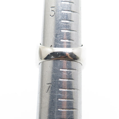 925 Sterling Silver Vintage Real Gold Pearl Modernist Ring Size 6.25