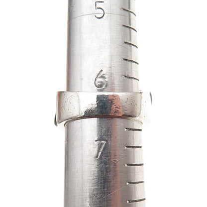 925 Sterling Silver Vintage Lab-Created Multi-Sapphire Modernist Ring Size 6.5