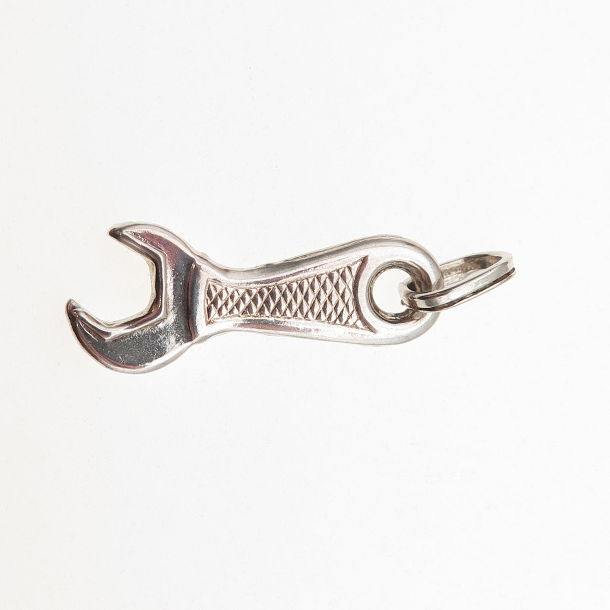 925 Sterling Silver Vintage Wrench Charm Pendant