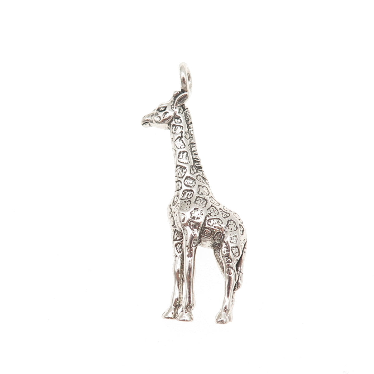 Carol Felley 925 Sterling Silver Vintage 1991 Giraffe Oxidized Pendant