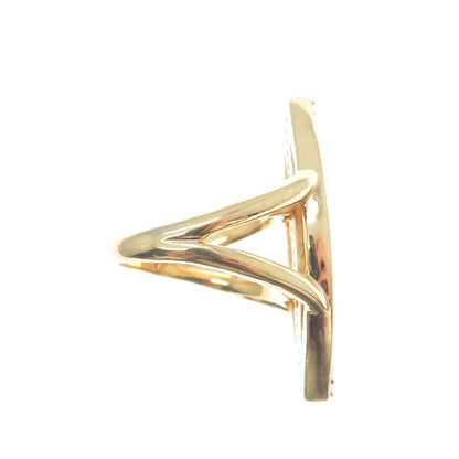 ARGENT BY PAIGE 925 Sterling Silver Gold Plated Real MOP & C Z Ring Size 7.25