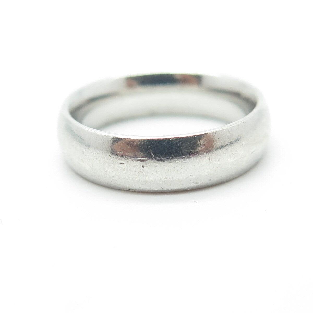 925 Sterling Silver Classic Wedding Band Ring Size 6
