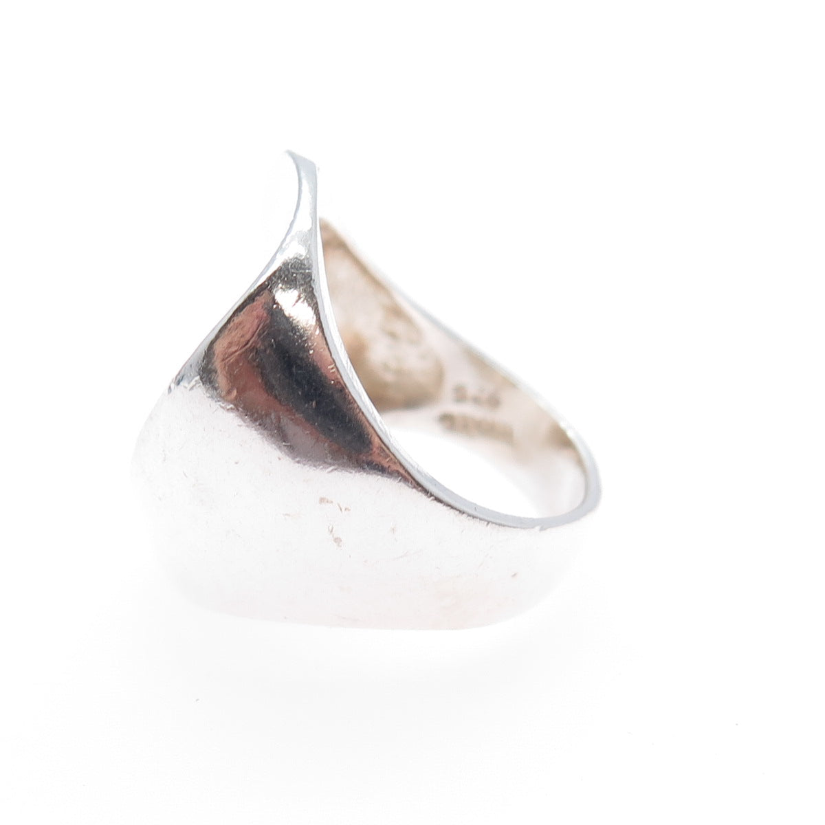 925 Sterling Silver Vintage Israel Modernist Ring Size 5.5