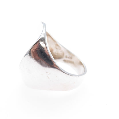 925 Sterling Silver Vintage Israel Modernist Ring Size 5.5