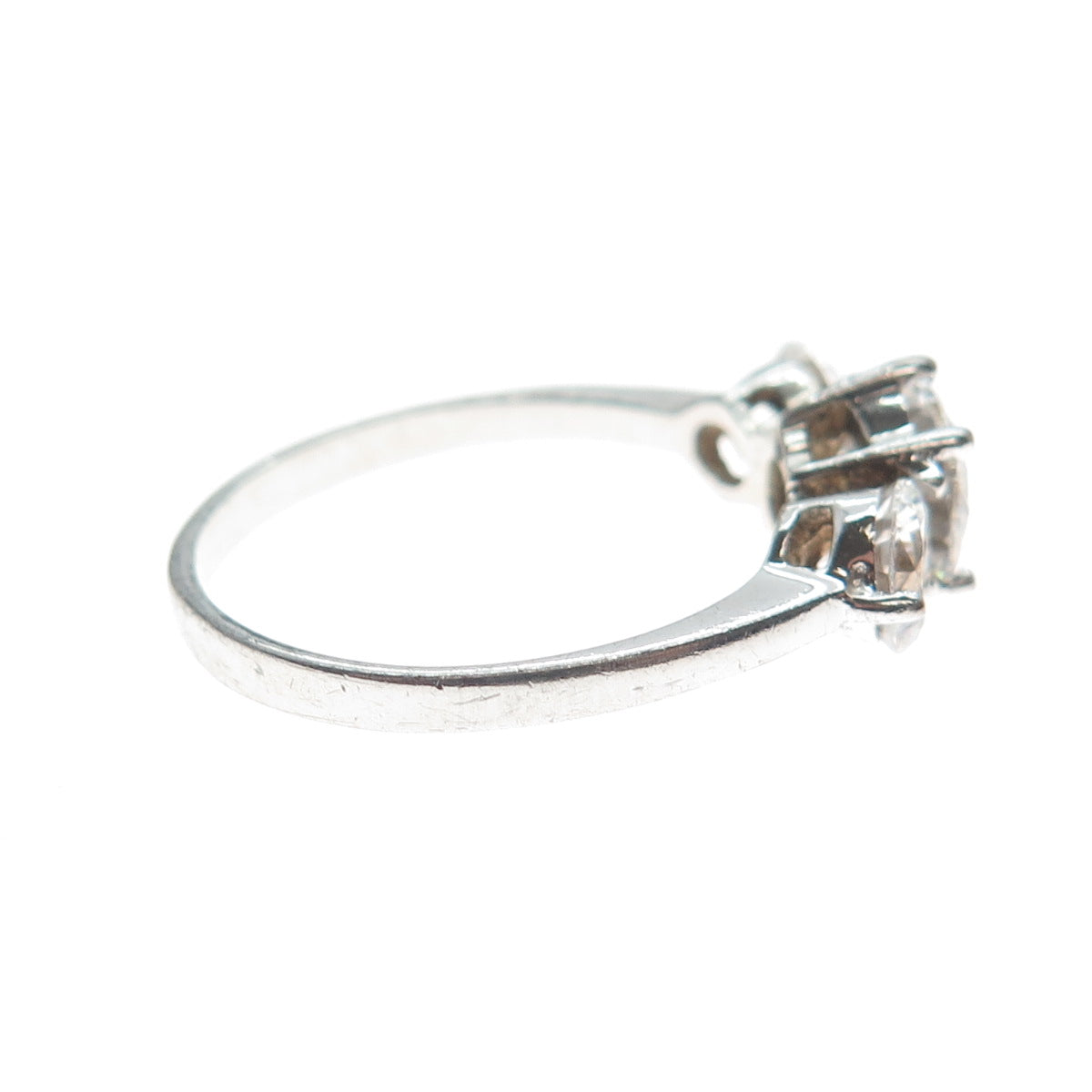 925 Sterling Silver Round-Cut C Z Engagement Ring Size 9.25