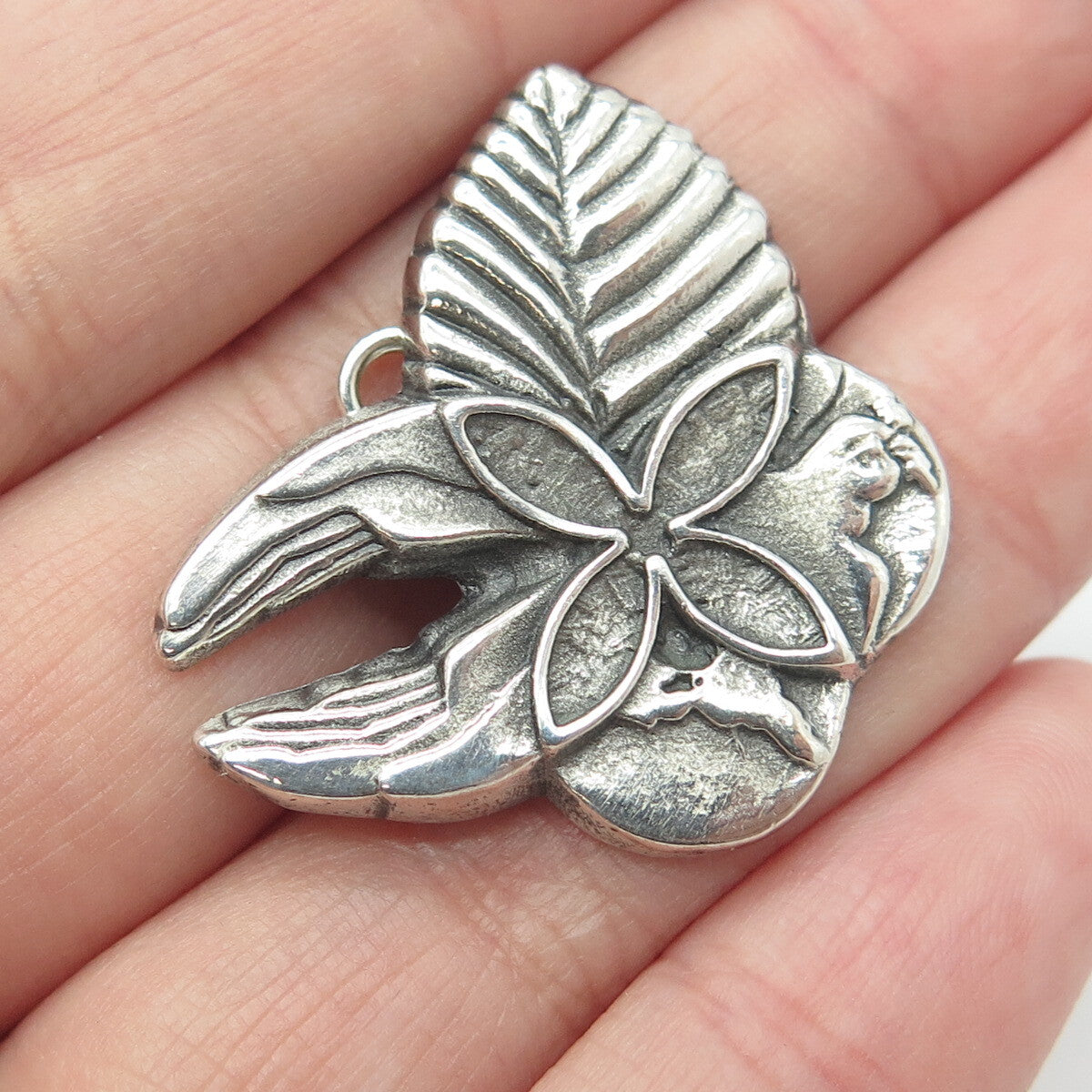 925 Sterling Silver Vintage Honorary Life Membership Order Pin Brooch / Pendant