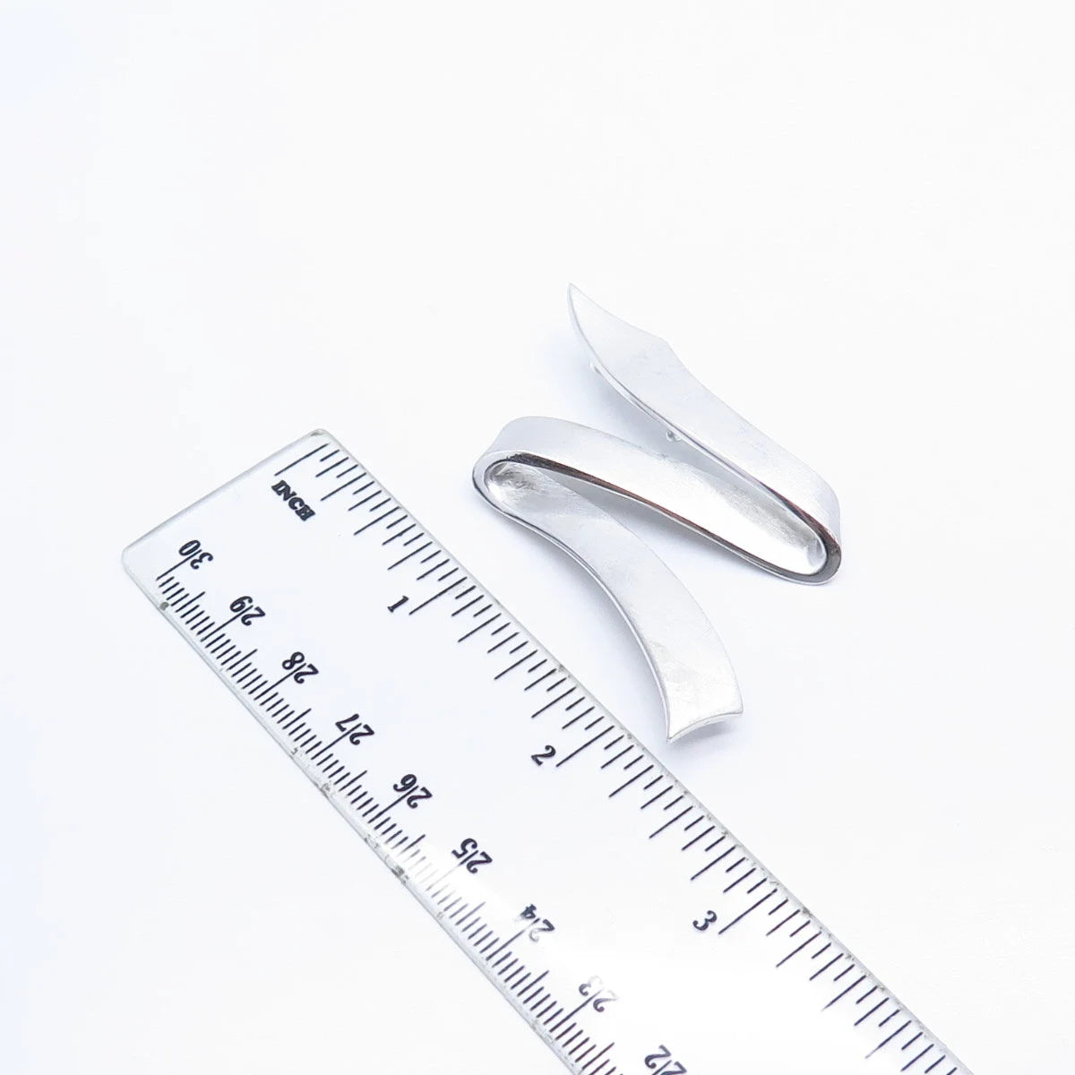 925 Sterling Silver Vintage Ribbon Slide Pendant