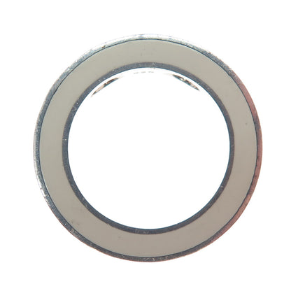 MOVADO 925 Sterling Silver Enamel Circle Slide Pendant