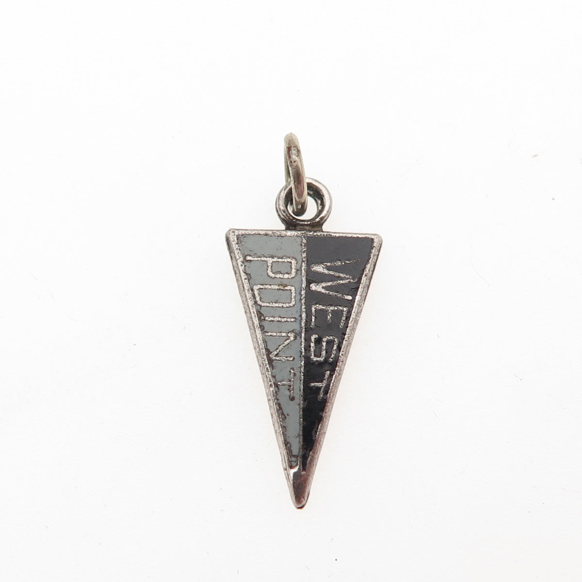 KINNEY 925 Sterling Silver Vintage Enamel West Point Mini Charm Pendant