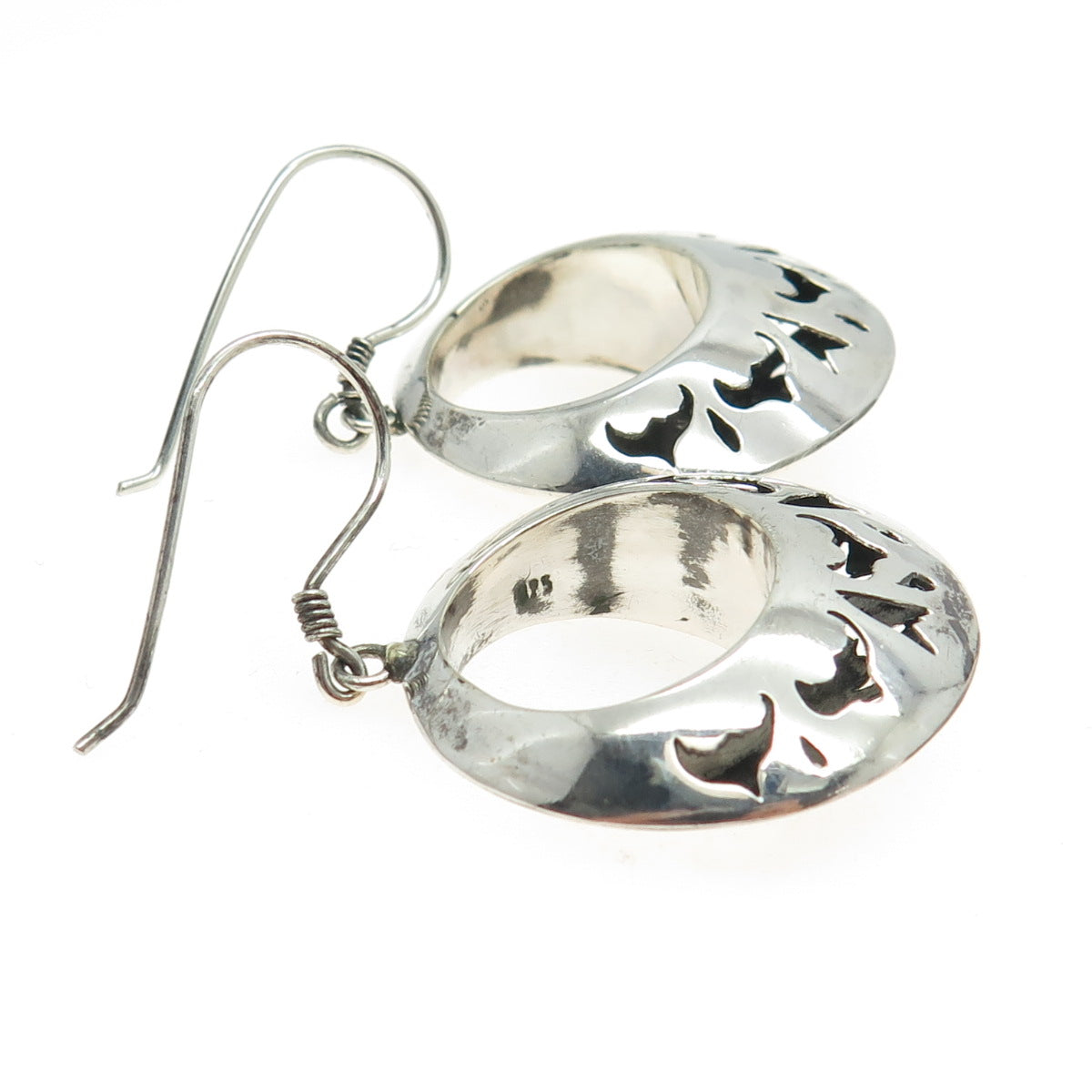 925 Sterling Silver Vintage Tribal Dangle Earrings