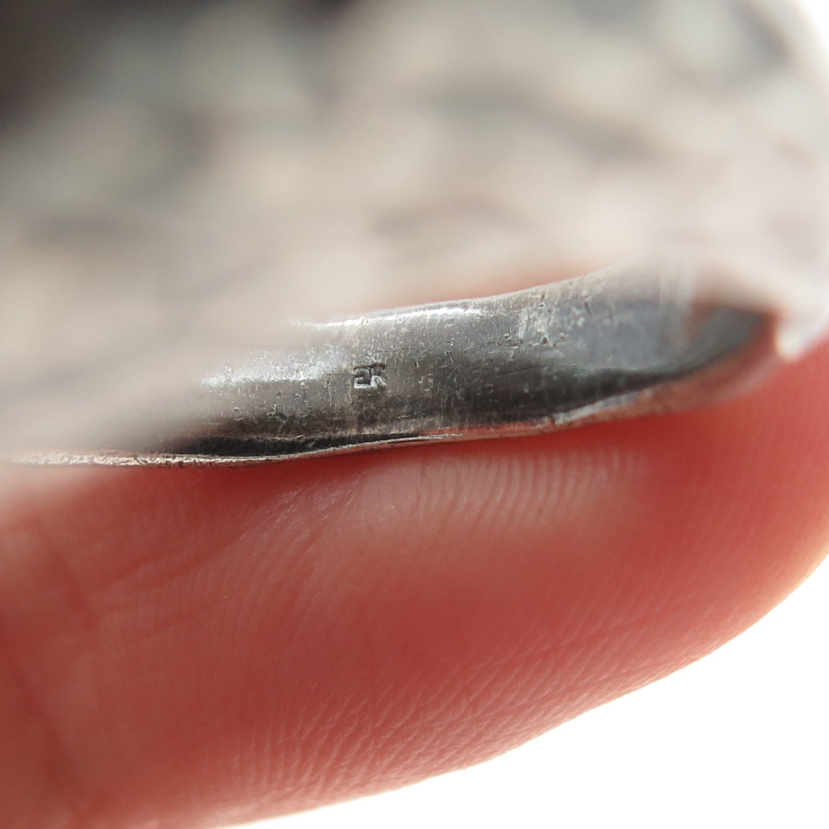 D. PRESSLEY NYC 925 Sterling Silver Vintage Cross Oxidized Ring Size 10.5
