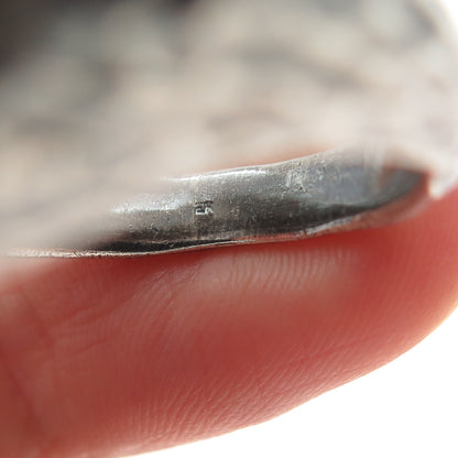 D. PRESSLEY NYC 925 Sterling Silver Vintage Cross Oxidized Ring Size 10.5