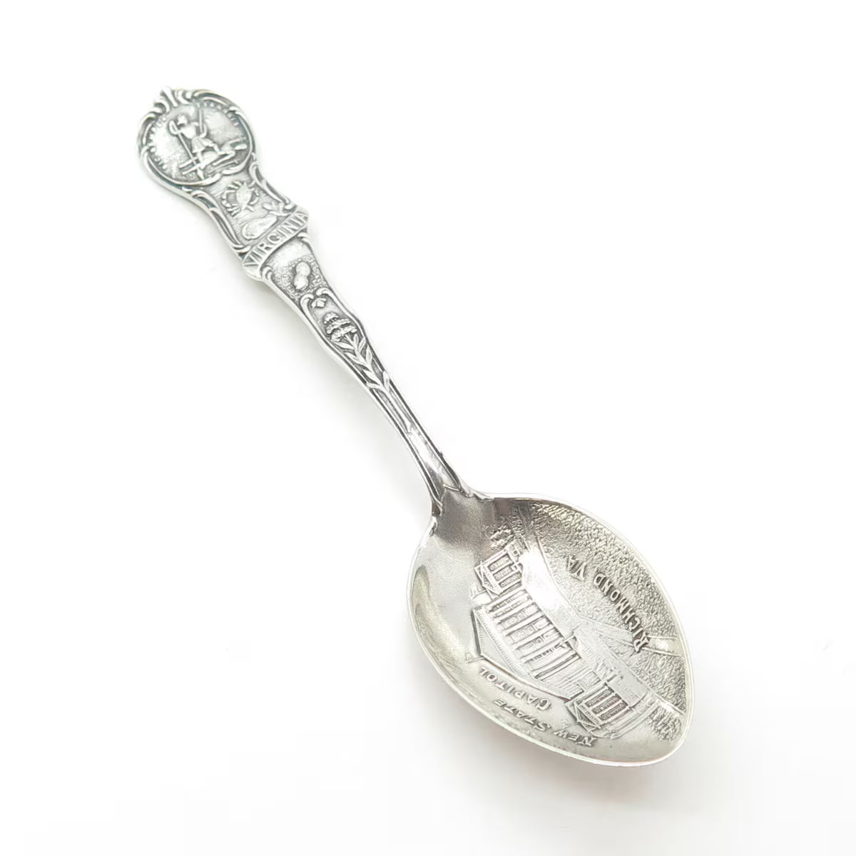 925 Sterling Silver Antique Art Deco Watson Virginia States & Cities Spoon