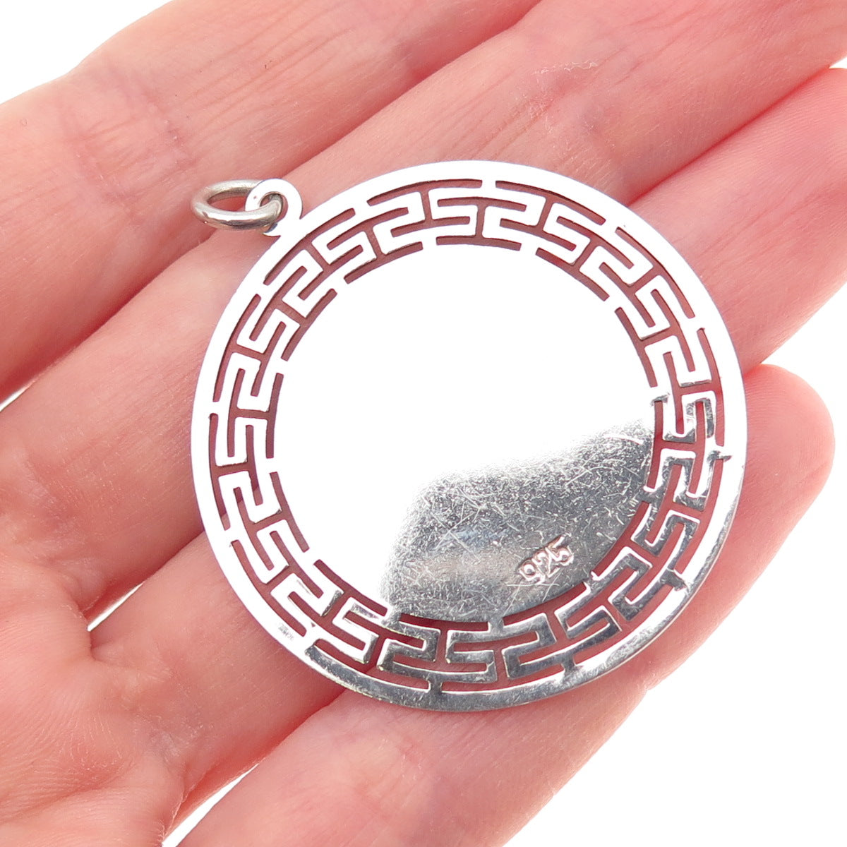 925 Sterling Silver Vintage Ares Greek God Charm Pendant