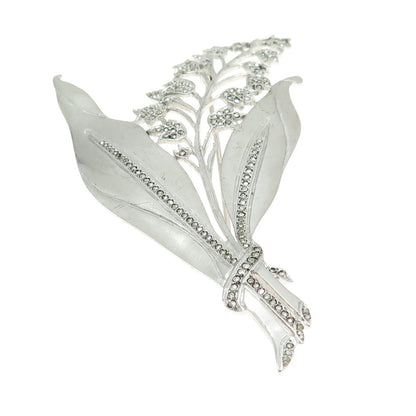 925 Sterling Silver Antique Art Deco PRK Real Marcasite Flower Pin Brooch