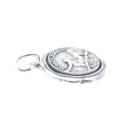 925 Sterling Silver Vintage Monkey Jungle Miami FL Minimalist Charm Pendant