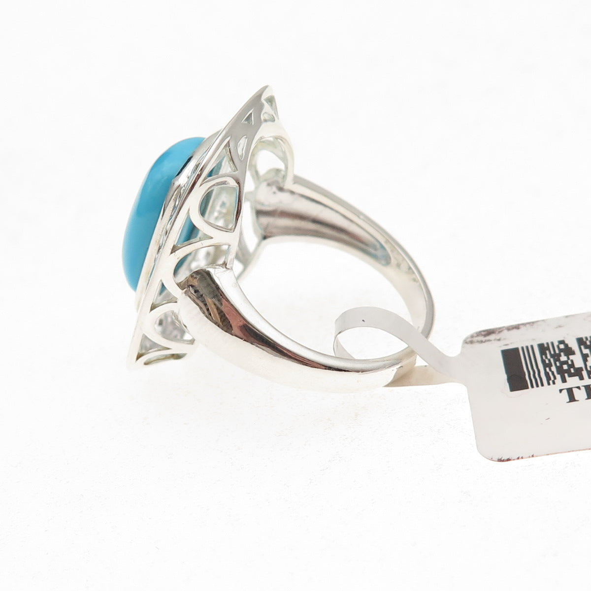 Tehya Oyama 925 Sterling Silver Real Sleeping Beauty Turquoise Ring Size 8