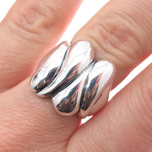 MWS Mark Wasserman Samara 925 Sterling Silver Vintage Modernist Ring Size 6.5