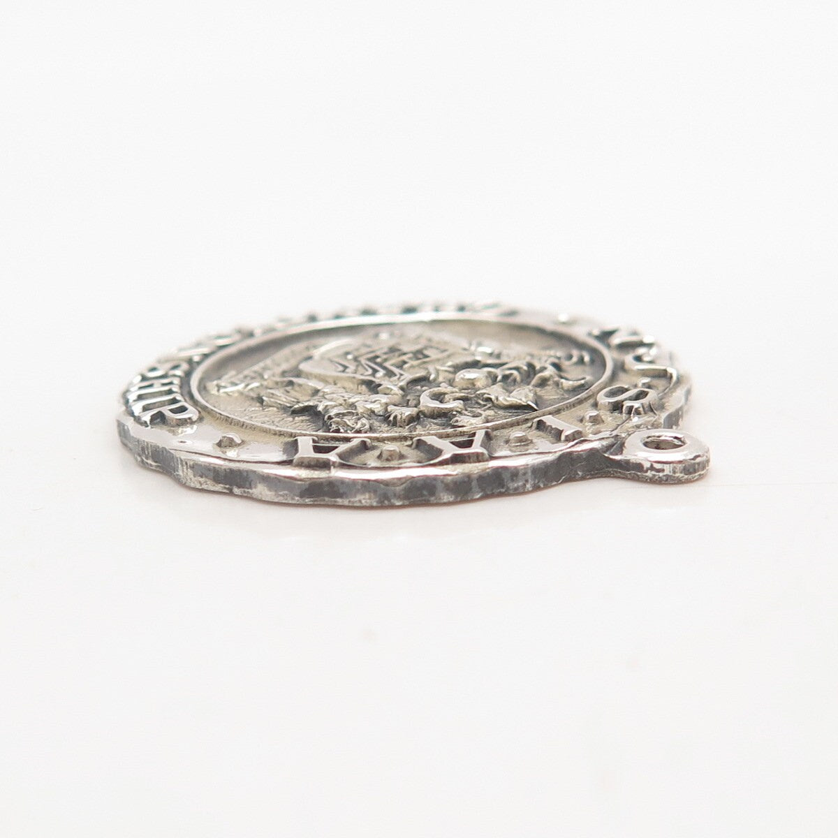 925 Sterling Silver Vintage NJSIAA Championship Tennis Singles Runner-Up Pendant