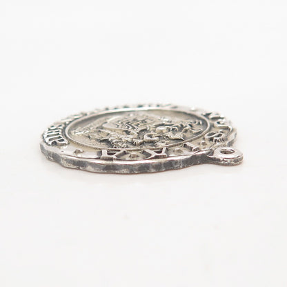 925 Sterling Silver Vintage NJSIAA Championship Tennis Singles Runner-Up Pendant