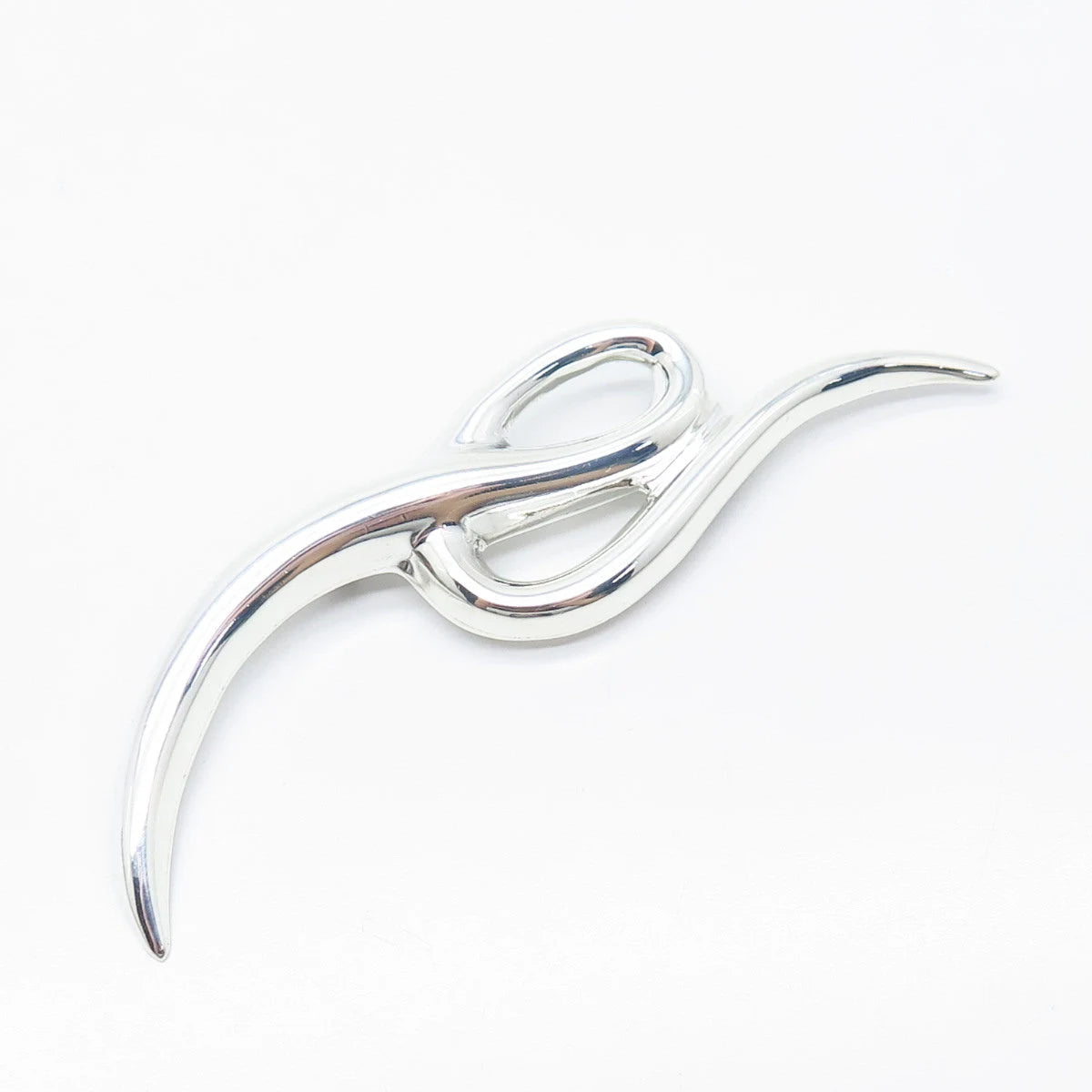 925 Sterling Silver Vintage Mexico Modernist Pin Brooch