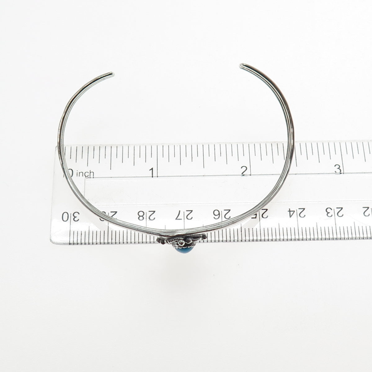 PRAIRIE FIRE Old Pawn 925 Sterling Vintage Turquoise Adjustable Bracelet 6.25"