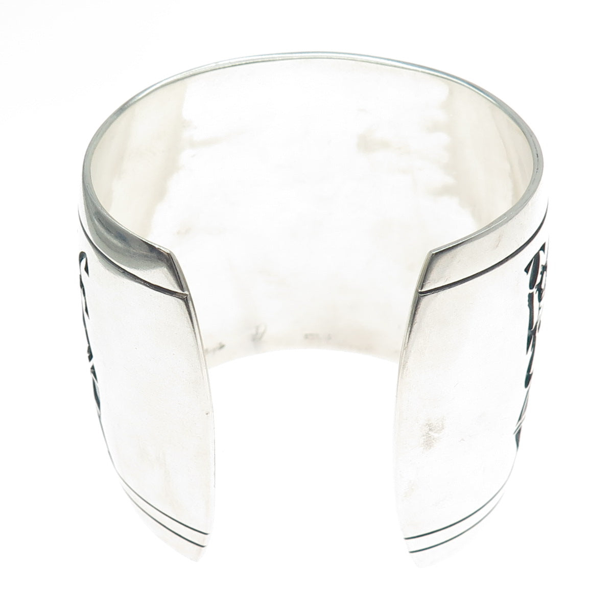 JERRY WHAGAD HONWYTEWA Old Pawn Sterling Silver Vintage Solid 174.7g Bracelet 8"