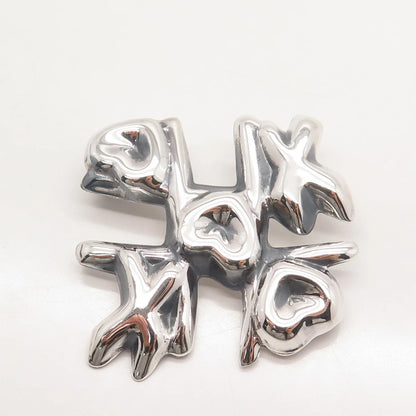 925 Sterling Silver Vintage Mexico Modernist Pin Brooch