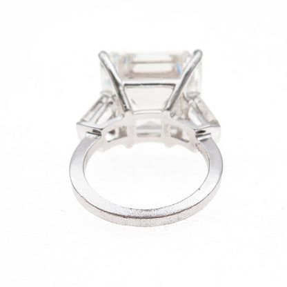 925 Sterling Silver Vintage C Z Engagement Ring Size 5.75
