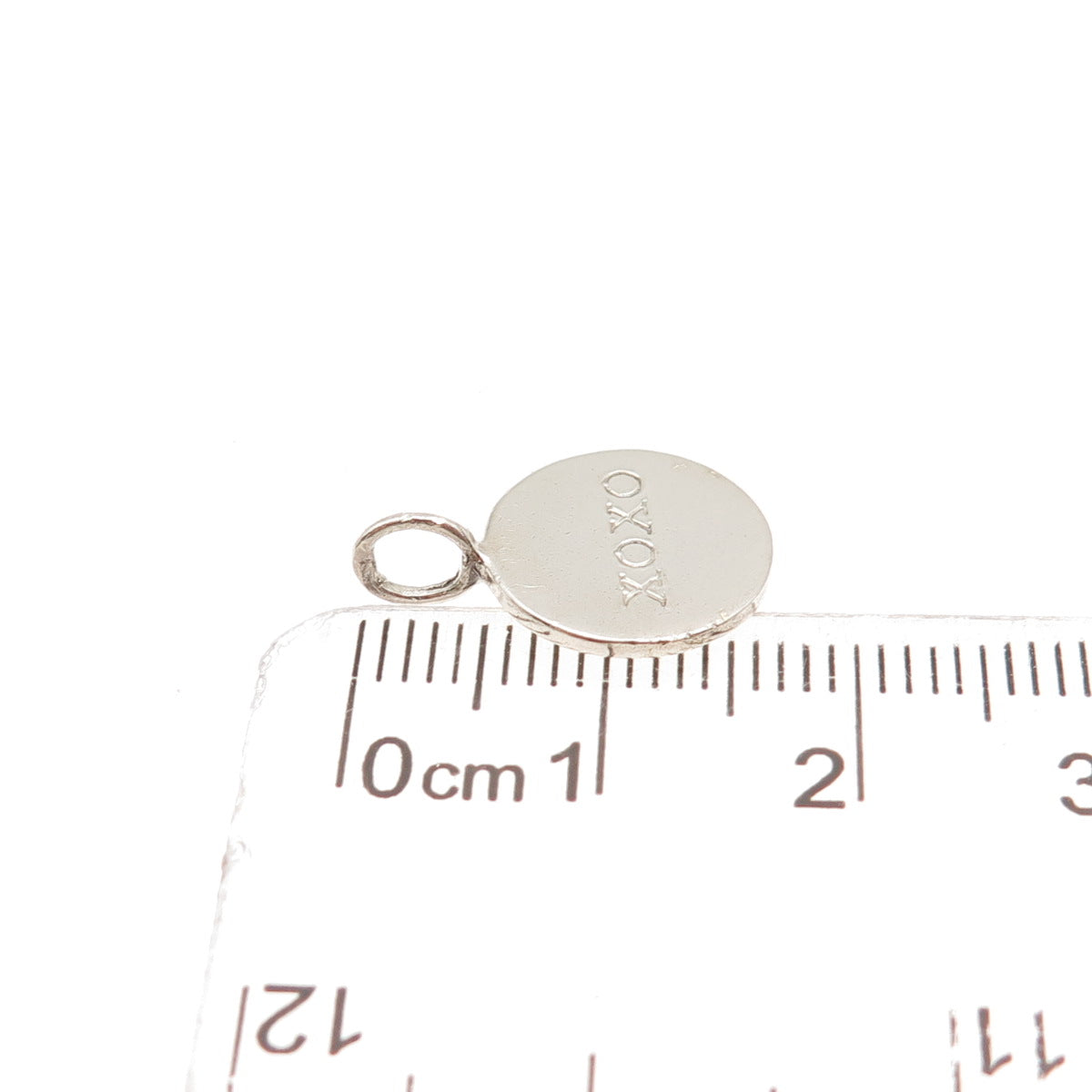 925 Sterling Silver Vintage XOXO Kisses & Hugs Mini Charm Pendant
