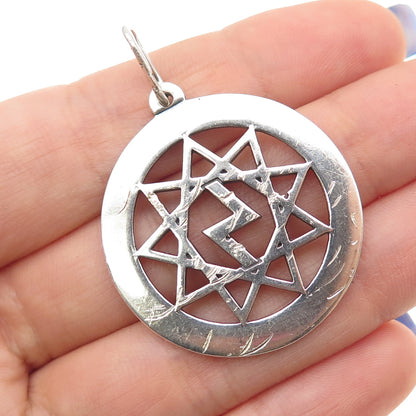 925 Sterling Vintage Ukraine Perunytsia in the Circle of Svarog Amulet Pendant