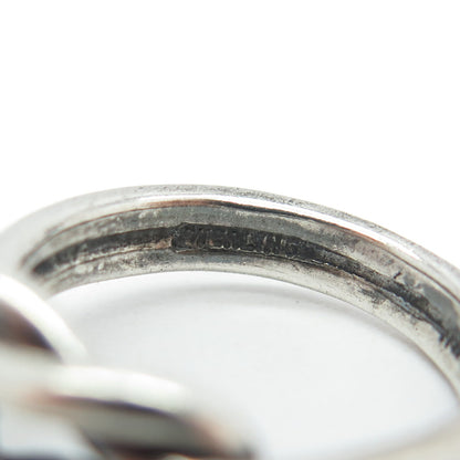 CELLINI 925 Sterling Silver Vintage Mariner Love Knot Ring Size 6.75