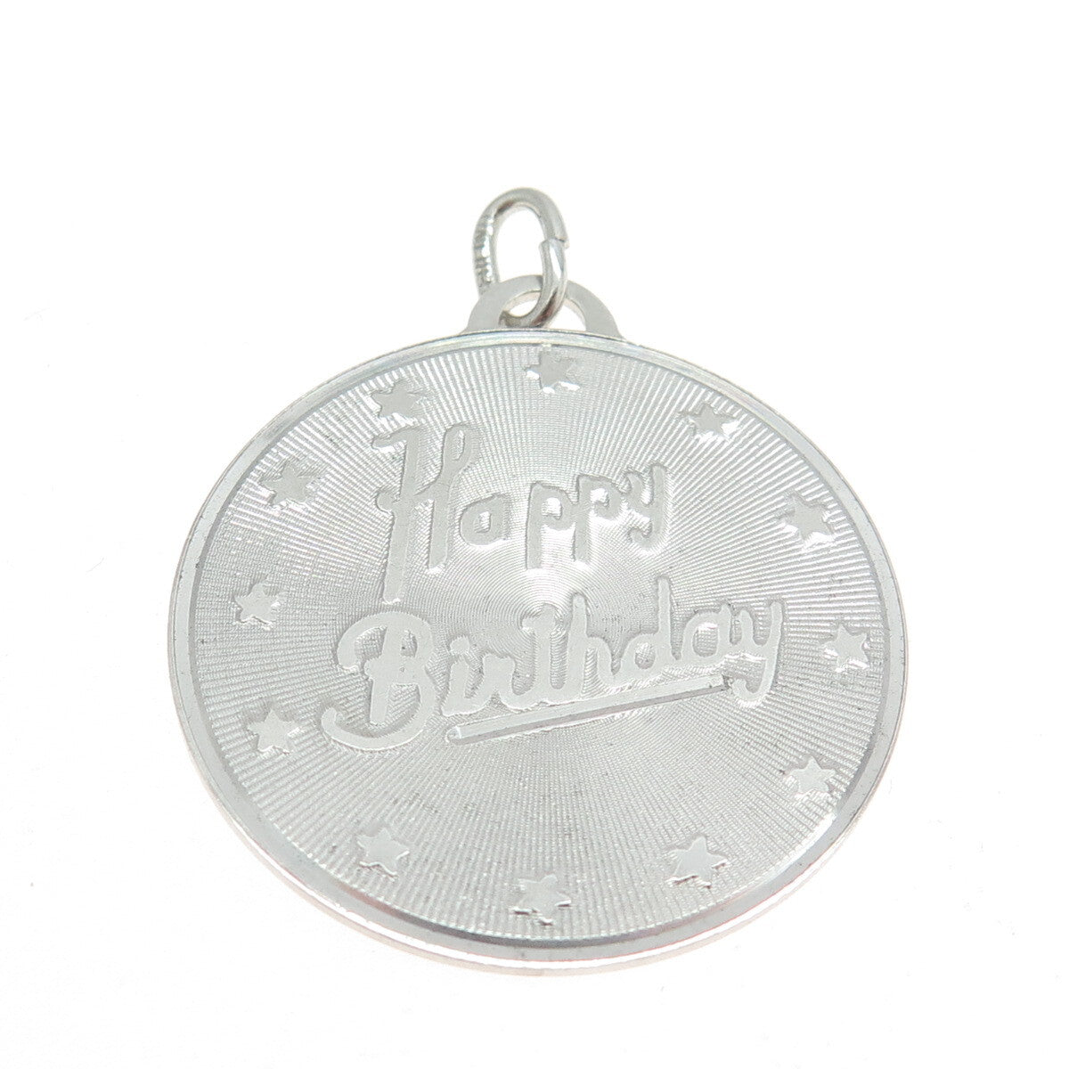 B. A. BALLOU & CO. 925 Sterling Silver Vintage "Happy Birthday" Pendant
