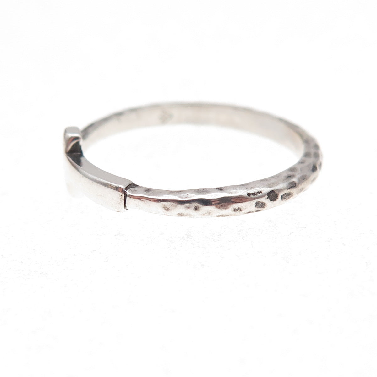 Silpada 925 Sterling Silver Vintage Cross Hammered Oxidized Ring Size 8.25