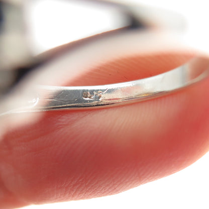 925 Sterling Silver Oval & Round-Cut Multi-Color C Z Cluster Ring Size 9