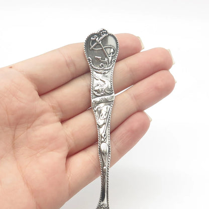 925 Sterling Silver Antique Watson States & Cities Newport RI. Demitasse Spoon