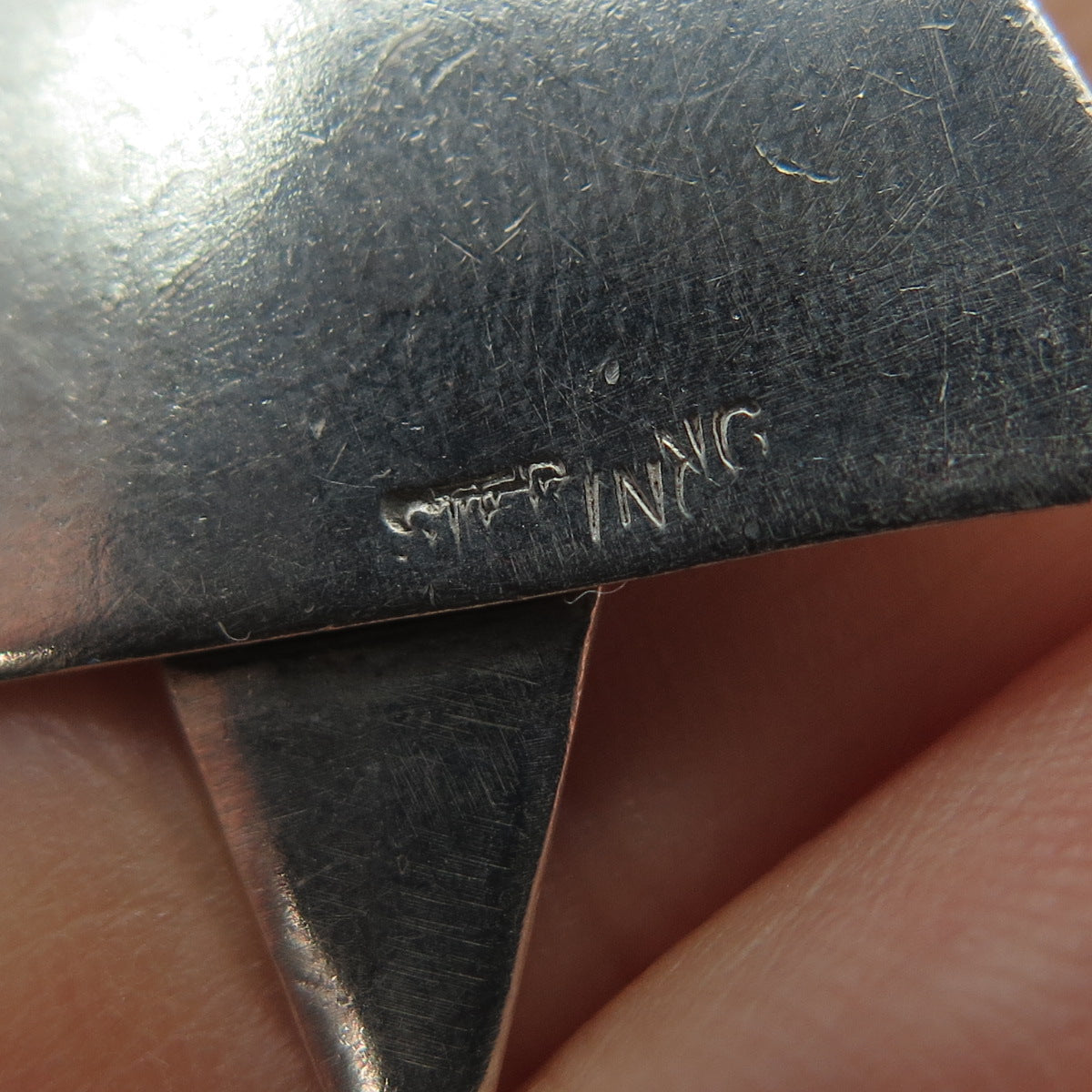 925 Sterling Silver Antique Art Deco Egyptian Pharaoh Star of David Pendant