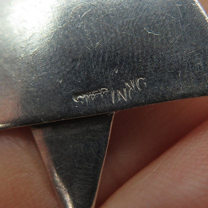 925 Sterling Silver Antique Art Deco Egyptian Pharaoh Star of David Pendant