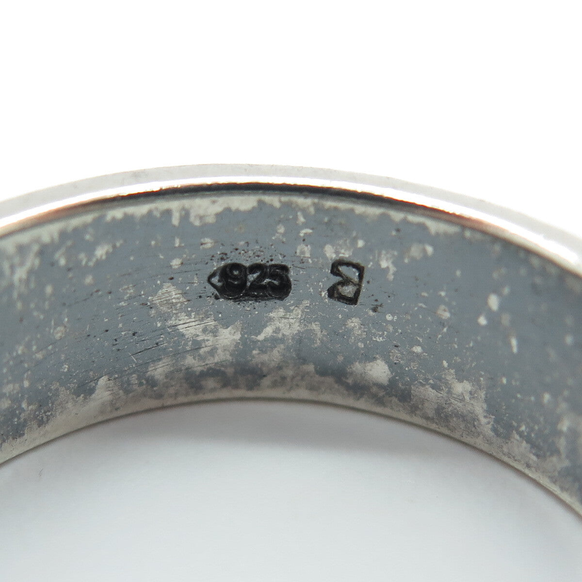 925 Sterling Silver Vintage Egyptian Ankh Oxidized Band Ring Size 12