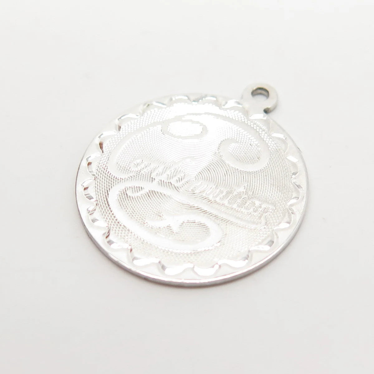 925 Sterling Silver Vintage Spencer "Confirmation" Religious Charm Pendant