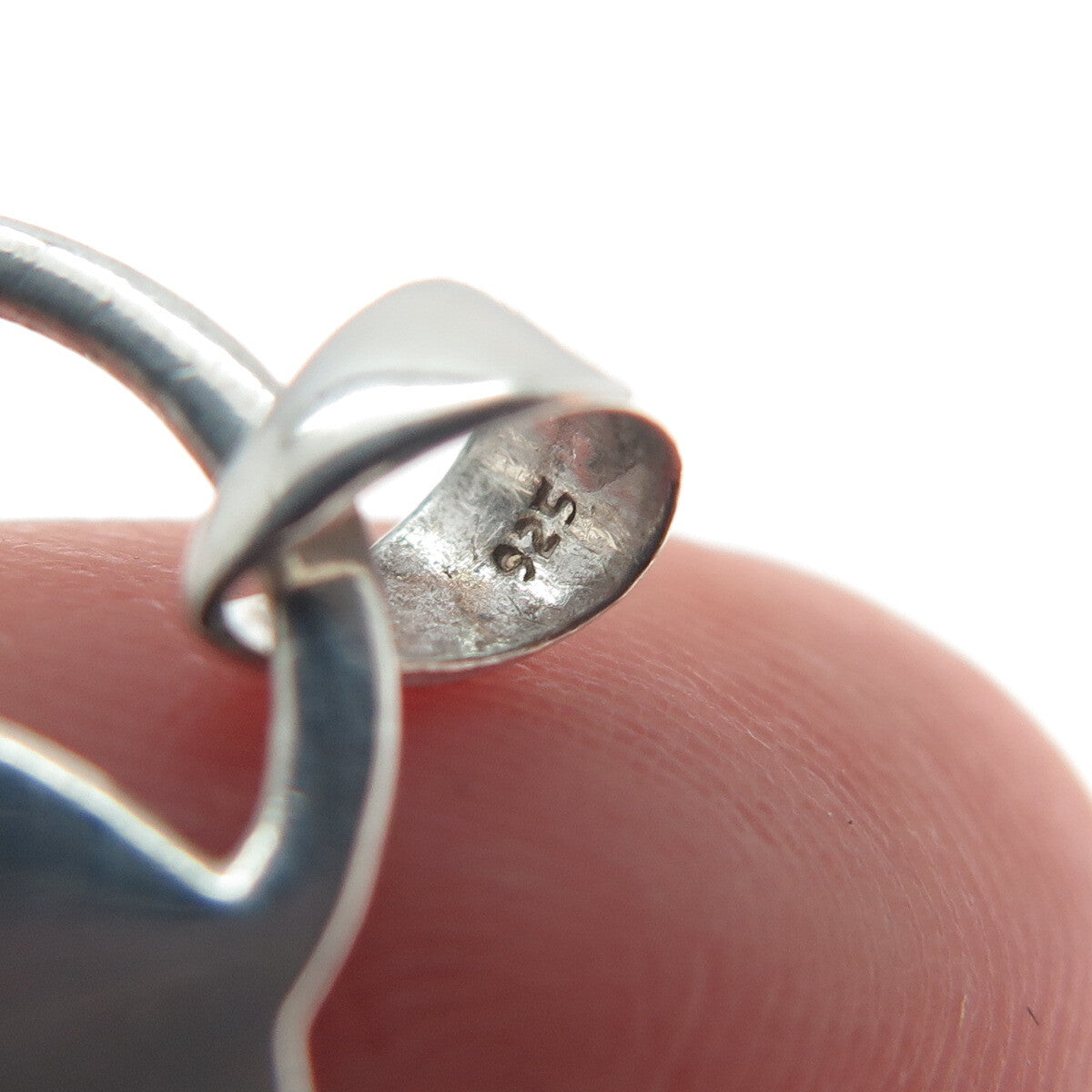 925 Sterling Silver Vintage Grandmothers Heart Charm Pendant