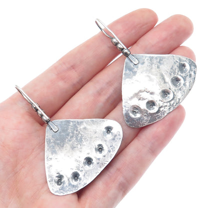 Old Pawn 925 Sterling Silver Vintage Southwestern Oxidized Dangle Earrings