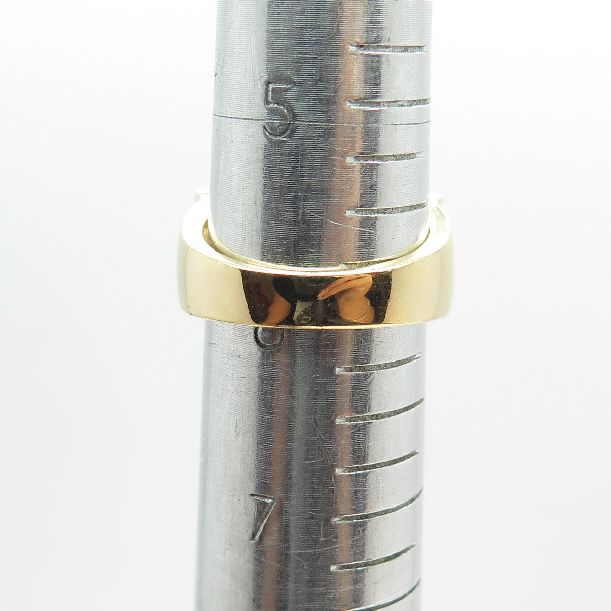 925 Sterling Silver Gold Plated Round-Cut C Z Promise Ring Size 6