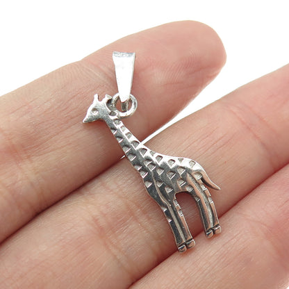 925 Sterling Silver Vintage Mexico Giraffe Pendant