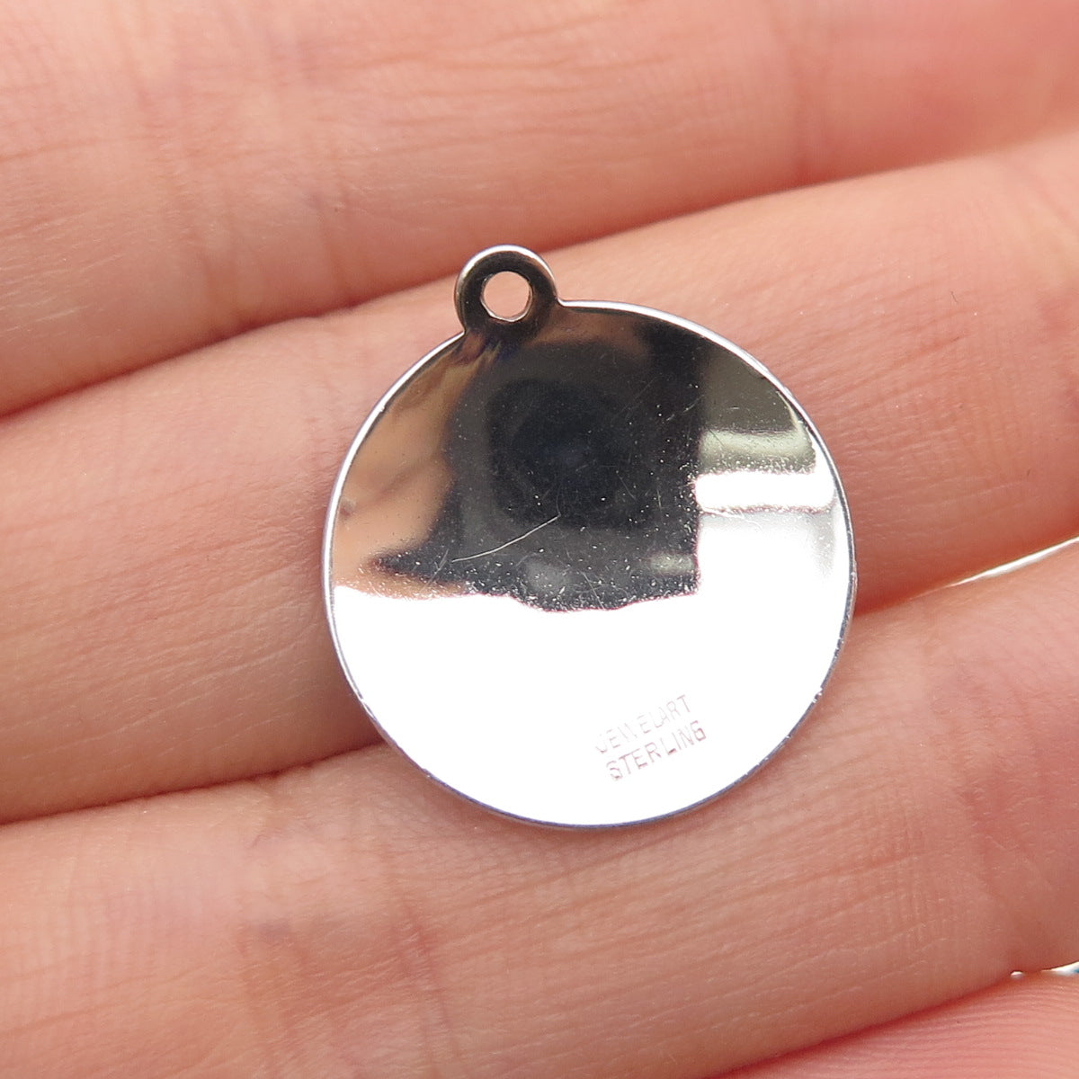 JEWELART 925 Sterling Silver Vintage Happy Anniversary Mini Charm Pendant