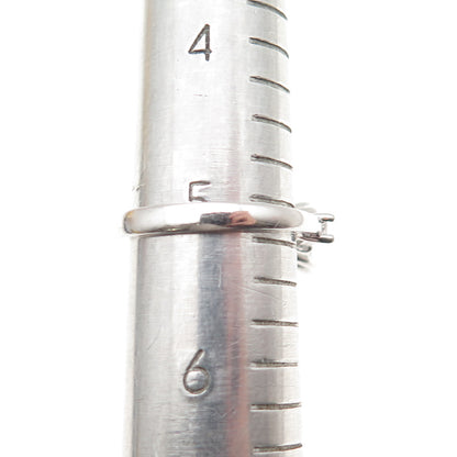 925 Sterling Silver Asscher & Tapered Baguette-Cut C Z Engagement Ring Size 5.25