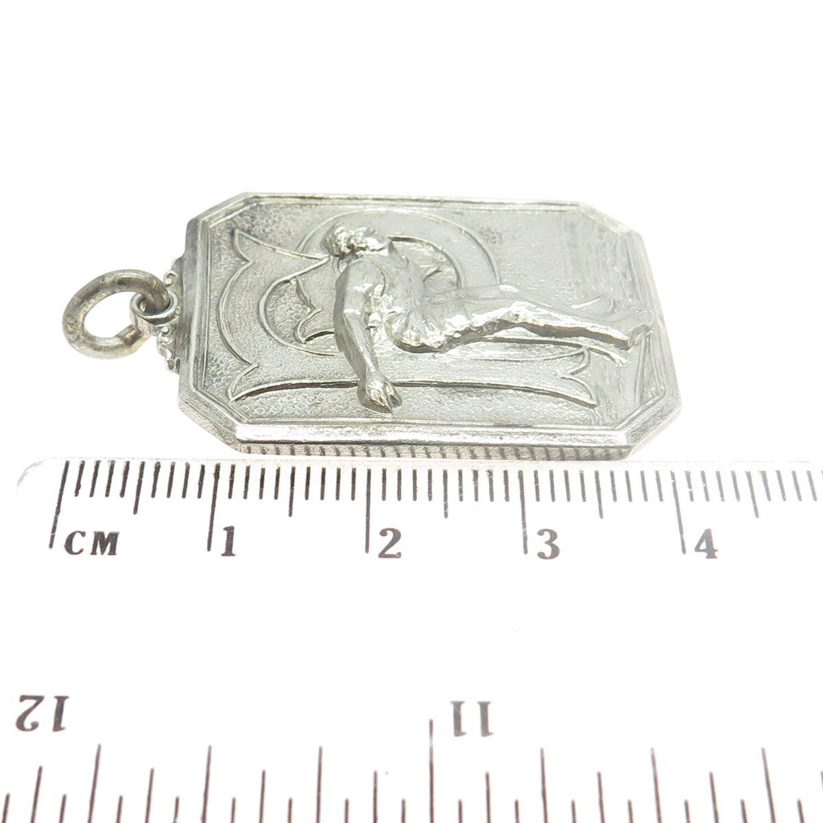J. RITCHIE 925 Sterling Silver Antique 1931 "200YD Relay" Swimming Medal Pendant