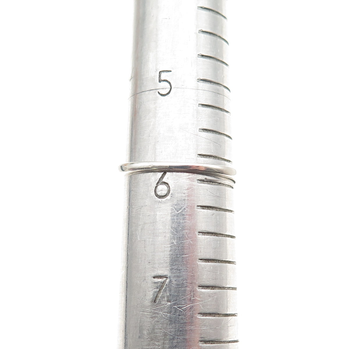 Chuck Clemency 925 Sterling Silver Princess-Cut C Z Engagement Ring Size 6