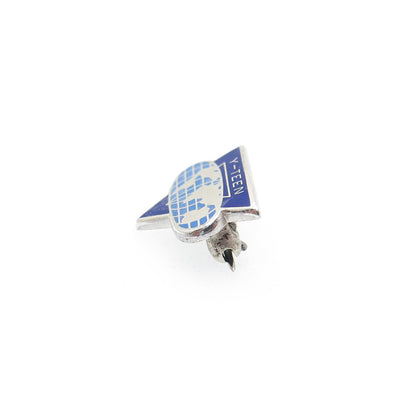 LGB BALFOUR 925 Sterling Silver Vintage Enamel Y-Teen YMCA/YWCA Globe Pin Brooch
